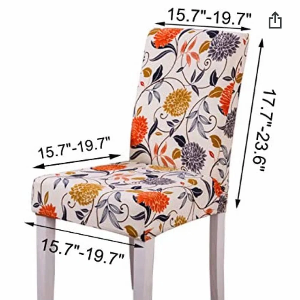 OGRMAR 8PCS Chair Protector Slipcovers NWOT